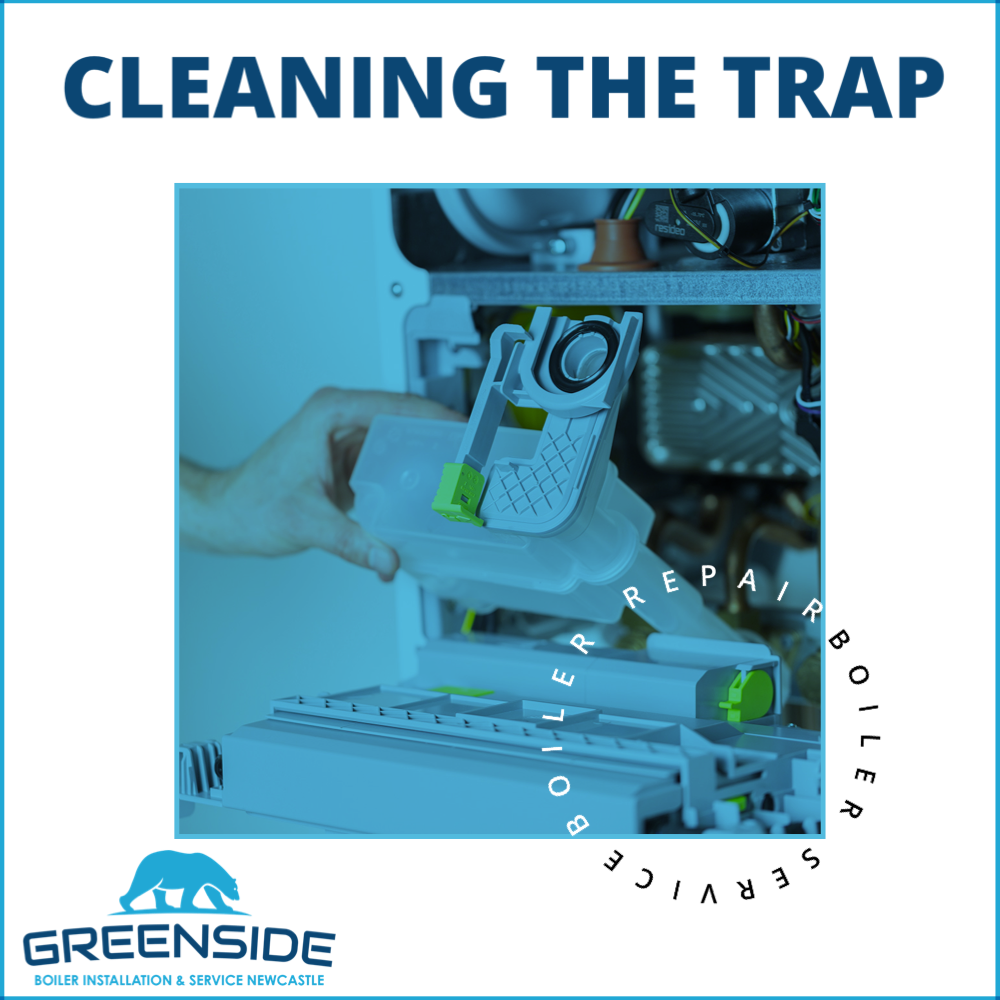 Boiler Service Page - Cleaning the trap